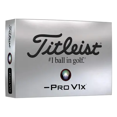 Titleist Pro V1x Left Dash golfové míče - bílé 12 ks