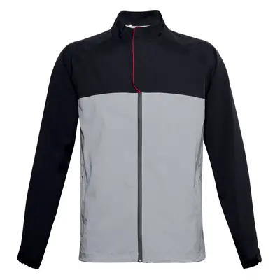 Under Armour Stormproof Golf Rain pánská bunda, světle šedá/černá DOPRODEJ