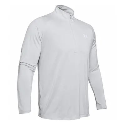 Under Armour Tech 2.0 1/2 Zip pánské triko s dlouhým rukávem, světle šedé