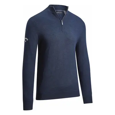 Callaway Windstopper 1/4 Zip pánský golfový svetr, tmavě modrý