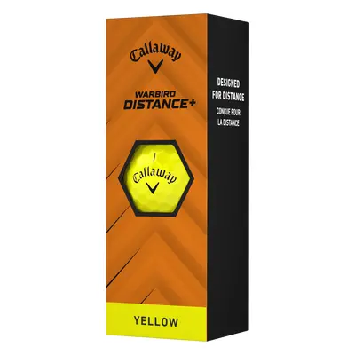 Callaway Warbird Distance+ 25 golfové míče - žluté 3 ks