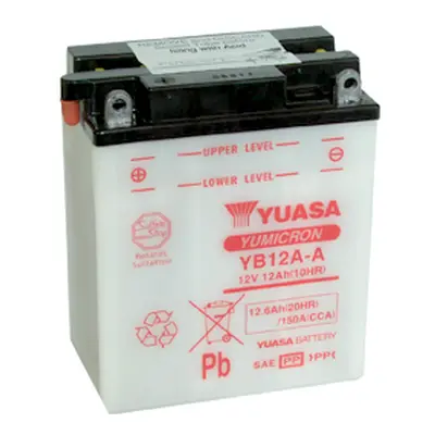 Motobaterie YUASA (originál) YB12A-A, 12V, 12Ah