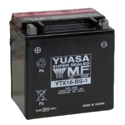 Motobaterie YUASA (originál) YTX16-BS-1, 12V, 14Ah