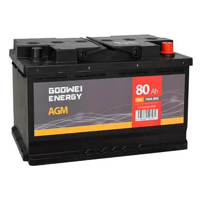 GOOWEI ENERGY 12V 80Ah 760A AGM80