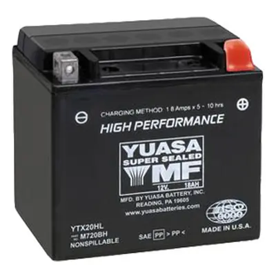 Motobaterie YUASA (originál) YTX20HL-BS, 12V, 18Ah