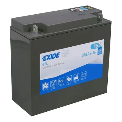 Motobaterie EXIDE BIKE GEL 16Ah, 12V, GEL12-16