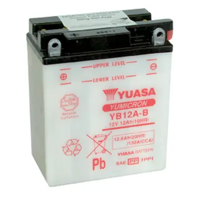 Motobaterie YUASA (originál) YB12A-B, 12V, 12Ah