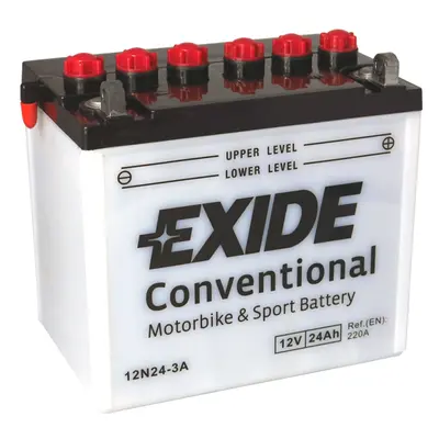 Motobaterie EXIDE BIKE Conventional 24Ah, 12V, 12N24-3A