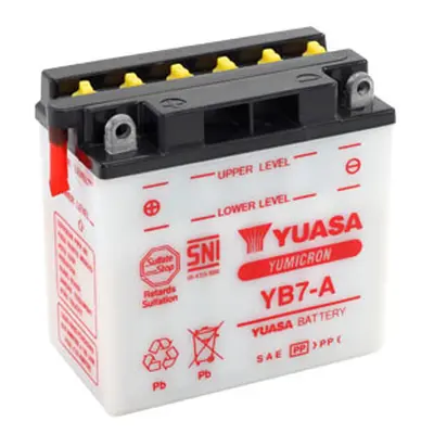 Motobaterie YUASA (originál) YB7-A, 12V, 8Ah