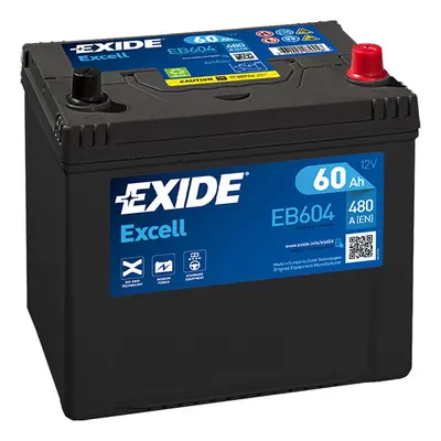 Exide Excell 12V 60Ah 390A EB604