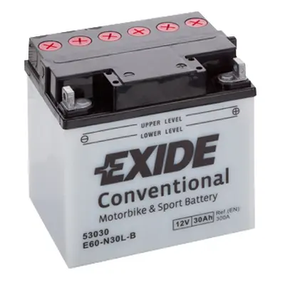 Motobaterie EXIDE BIKE Conventional 30Ah, 12V, E60-N30L-B