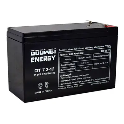 GOOWEI ENERGY OT7.2-12 7.2Ah 12V