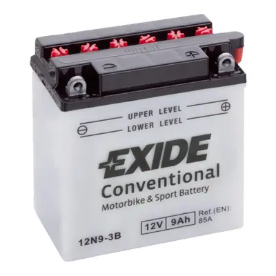 Motobaterie EXIDE BIKE Conventional 9Ah, 12V, YB9L-B / 12N9-3B