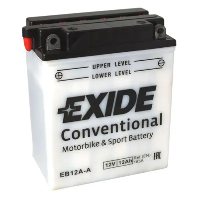 Motobaterie EXIDE BIKE Conventional 12Ah, 12V, EB12A-A / 12N12A-4A-1