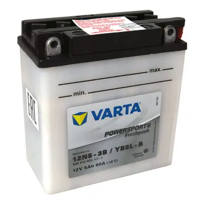 Motobaterie VARTA 12N5-3B / B5L-B, 5Ah, 12V