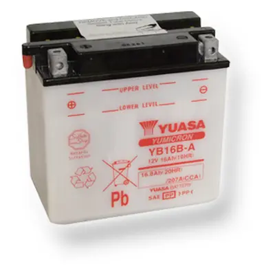 Motobaterie YUASA (originál) YB16B-A, 12V, 16Ah