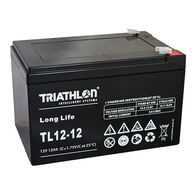 TRIATHLON TL12-12 (12V - 12Ah) Záložní baterie "long life"