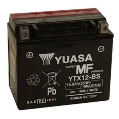 Motobaterie YUASA (originál) YTX12-BS, 12V, 10Ah