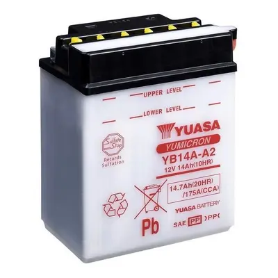 Motobaterie YUASA (originál) YB14A-A2, 12V, 14Ah