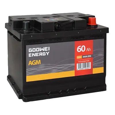 GOOWEI ENERGY 12V 60Ah 660A AGM60