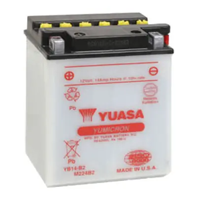 Motobaterie YUASA (originál) YB14-B2, 12V, 14Ah