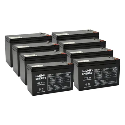 Baterie pro UPS (8x Goowei Energy OT7.2-12 F2)