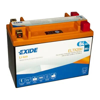 Motobaterie EXIDE BIKE Li-Ion 7Ah, 12V, ELTX20H