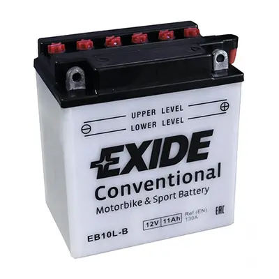 Motobaterie EXIDE BIKE Conventional EB10L-B, 12V, 11Ah, 130A