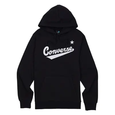 converse FLEECE SCRIPTED LOGO PULLOVER HOODIE Pánská mikina 10019004-A01