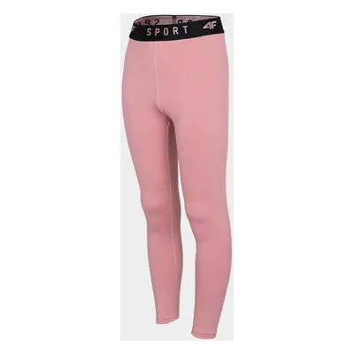 4F HJZ22-JSPDF002 DARK PINK Dětské funkční legíny HJZ22-JSPDF002 DARK PINK