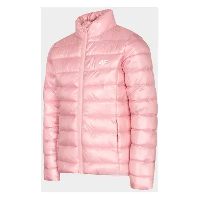 4F HJL22-JKUDP001 LIGHT PINK MELANGE Dětská bunda HJL22-JKUDP001 LIGHT PINK MEL