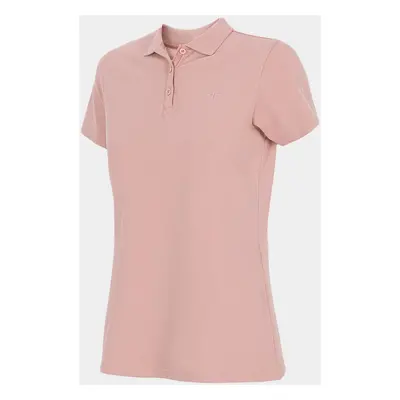 4F H4L22-TSD355 LIGHT PINK Dámské polo tričko H4L22-TSD355 LIGHT PINK