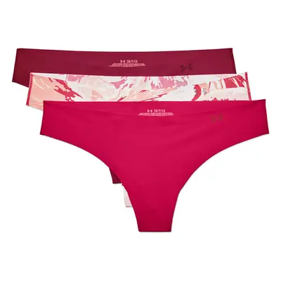 Under Armour PS Thong 3Pack Print Dámské tanga 1325617-656