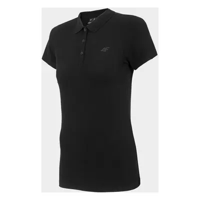 4F H4L22-TSD355 DEEP BLACK Dámské polo tričko H4L22-TSD355 DEEP BLACK