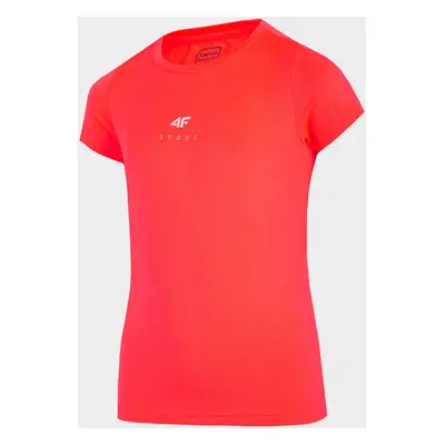 4F HJL22-JTSDF001 CORAL NEON Dětské tričko HJL22-JTSDF001 CORAL NEON