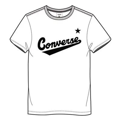 converse SCRIPTED LOGO TEE Pánské tričko 10018235-A02