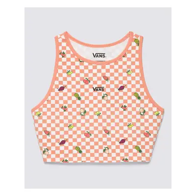 Vans LONGLINE RACERBACK PRINT BRALETTE Dámské tílko VN00073RBM51