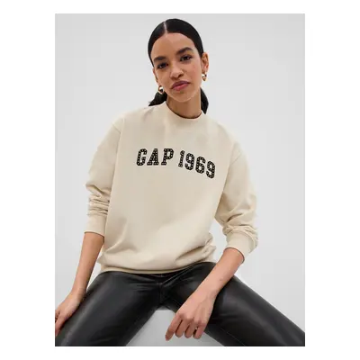 GAP FL LOGO BOYFRIEND CREW Dámská mikina 566543-02