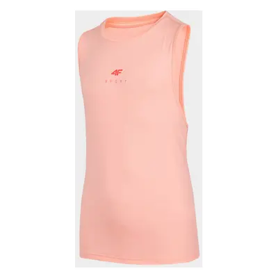 4F HJL22-JTSDF002 SALMON CORAL NEON Dětské tílko HJL22-JTSDF002 SAL CORAL NEON