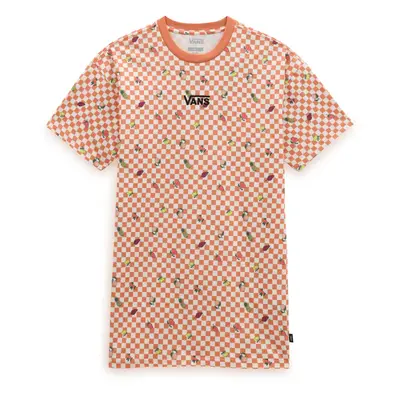 Vans CENTER VEE PRINT TEE DRESS Dámské šaty VN00046GBRW1