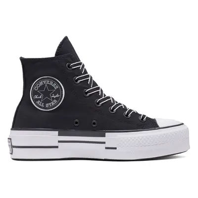 converse CHUCK TAYLOR ALL STAR LIFT PLATFORM OUTLINE SKETCH Dámské boty A05071C