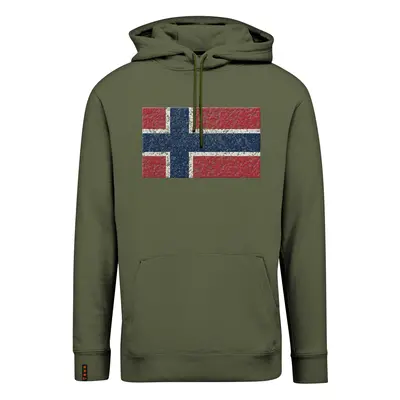 NORWAY COTTON FLEECE Pánská mikina 129443 Army