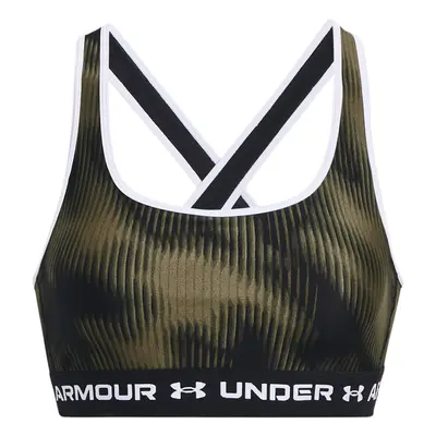 Under Armour UA Crossback Mid Print Dámská sportovní podprsenka 1361042-390