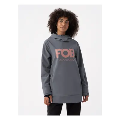 4F 4FAW23TSOFF161 MIDDLE GREY Dámská bunda na snowboard 4FAW23TSOFF161 MIDDLE GREY