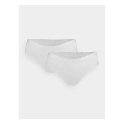 4F PANTIES F017 (2pack) Dámské kalhotky 4FWSS24UPTSF017 WHITE