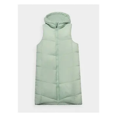 4F VEST JACKET F114 Dámská vesta 4FWSS24TVJAF114 LIGHT GREEN