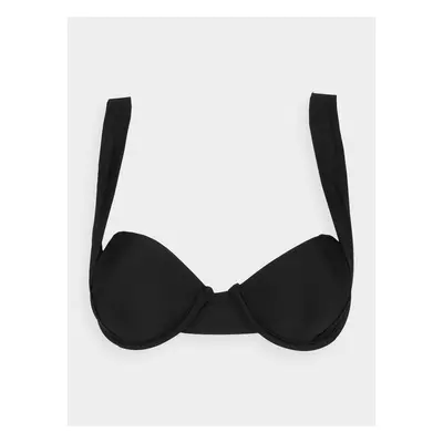 4F BIKINI TOP F042 Horní díl plavek 4FWSS24UBKTF042 DEEP BLACK