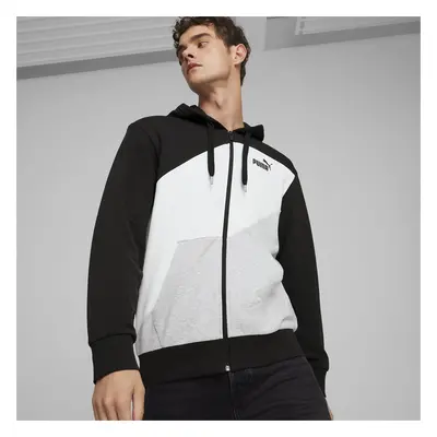 Puma POWER Colorblock Full-Zip Hoodie TR Pánská mikina 678934-01