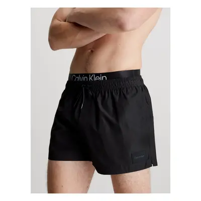 Calvin Klein SHORT DOUBLE WAISTBA Pánské plavky KM0KM00947BEH