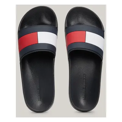 TOMMY HILFIGER RUBBER TH FLAG POOL Pánské pantofle FM0FM04263BDS